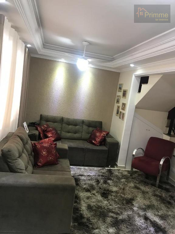 Sobrado com 3 dormitórios à venda, 98 m² por R$ 530.000 - Jardim das Quatro Marias - São Bernardo do Campo/SP - Primme Lar Imóveis